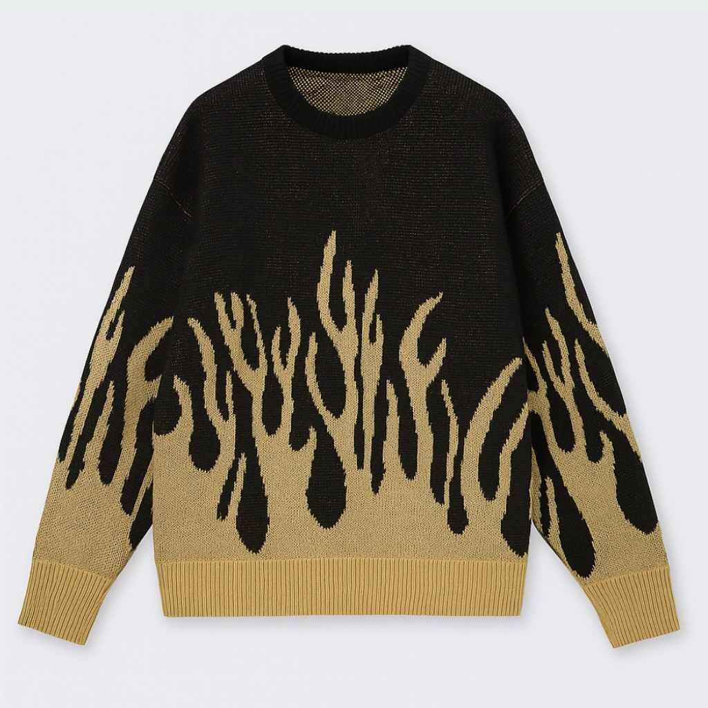 Yen's Collection - Fire One Oversize Sweater Knit Rajut Premium