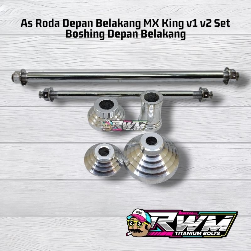 As Roda Probolt Set Bosh Boshing Tromol Alumunium Yamaha MX King V1 V2 As Roda Depan Belakang MX Kin