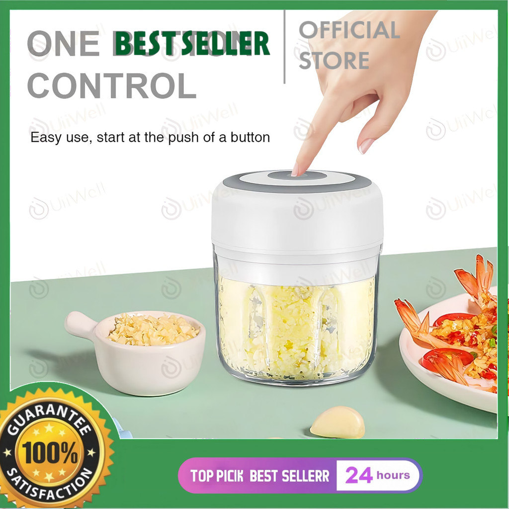 Penggiling Listrik Mini Food Chopper Blender USB Serbaguna Portable Penghalus Bumbu Daging Bawang Pu