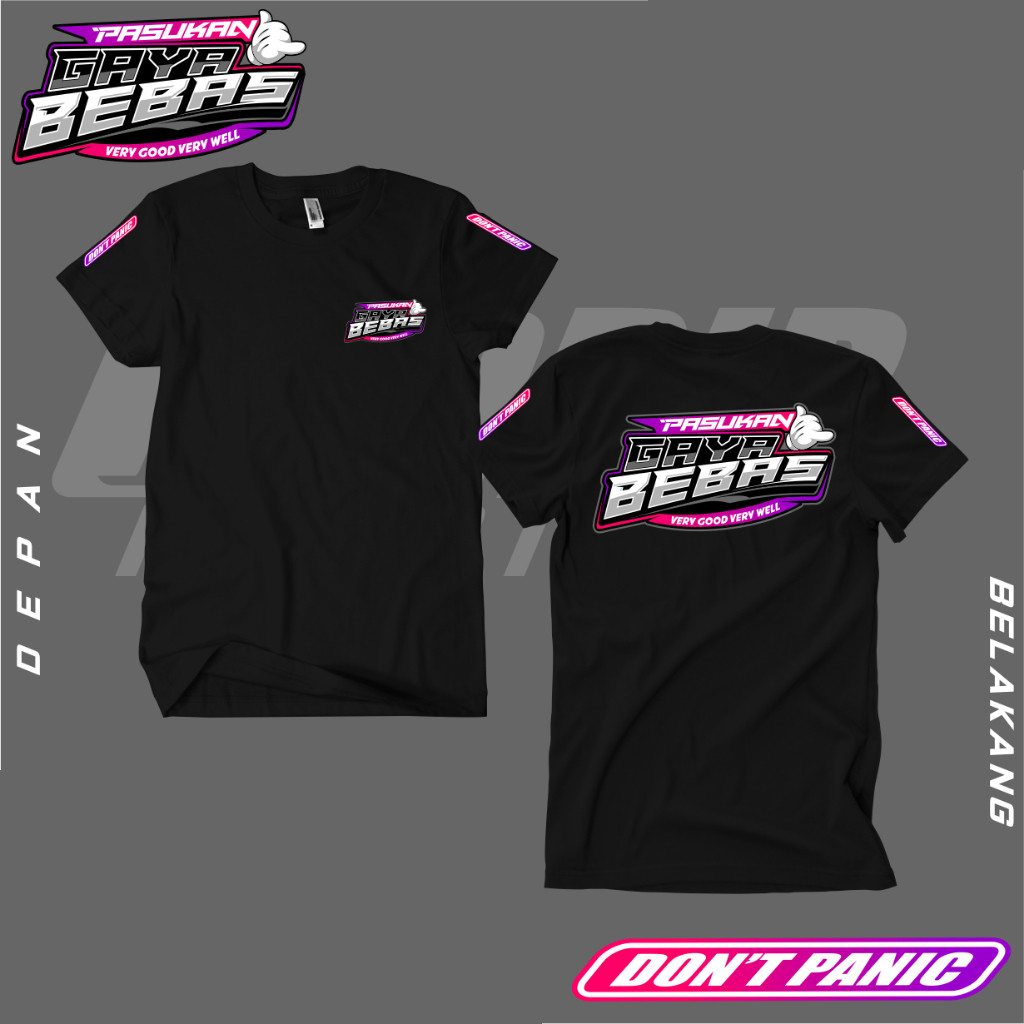 LuckyStore Kaos Pasukan Gaya Bebas / kaos Distro Pasukan Gaya Bebas dont panic combed 24s Dtf