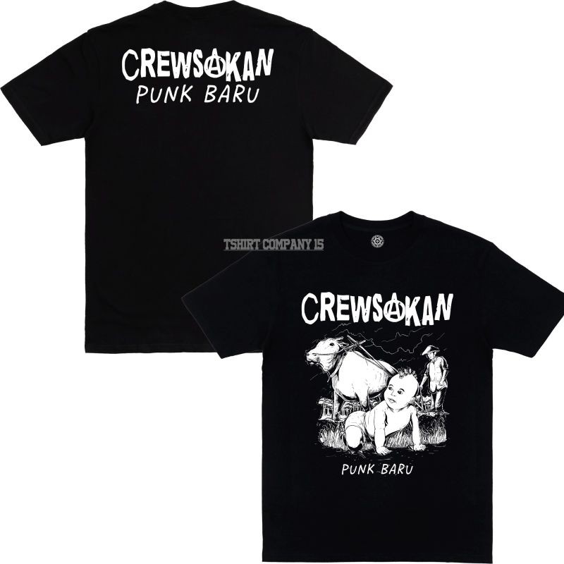 Kaos Band Punk - Crewsakan Punk Baru - Tshirt punk Crewsakan