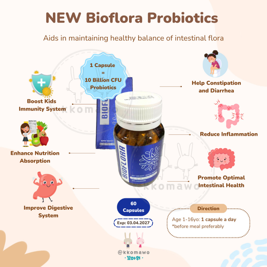 BabyHappy Store BIOFLORA probiotik HOPE CHILDREN