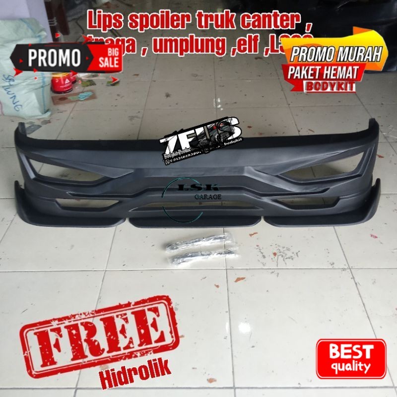 winglet lips spoiler truk canter  elf traga  umplung L300 Duraflex Asli
