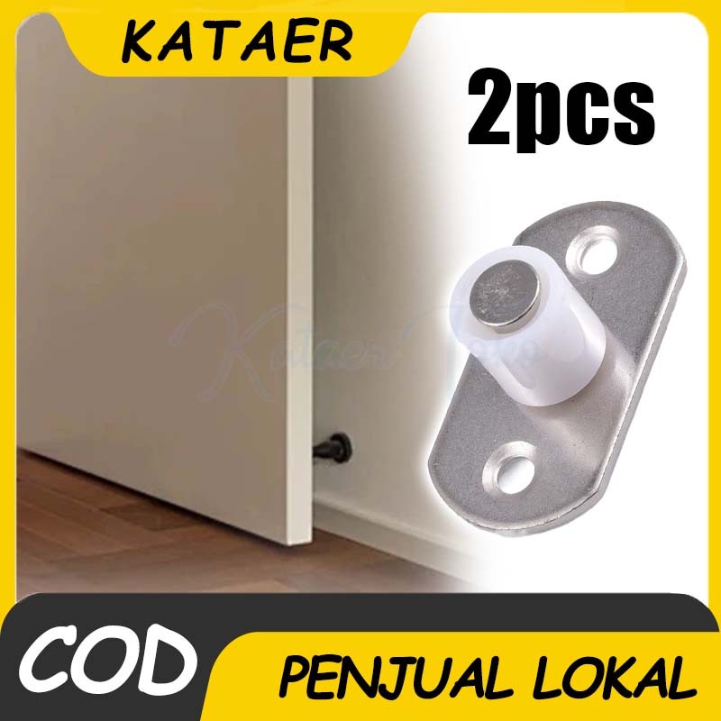 2pcs Roda Bawah Rel Pintu Sliding Penahan Geser Sliding Stainless Steel