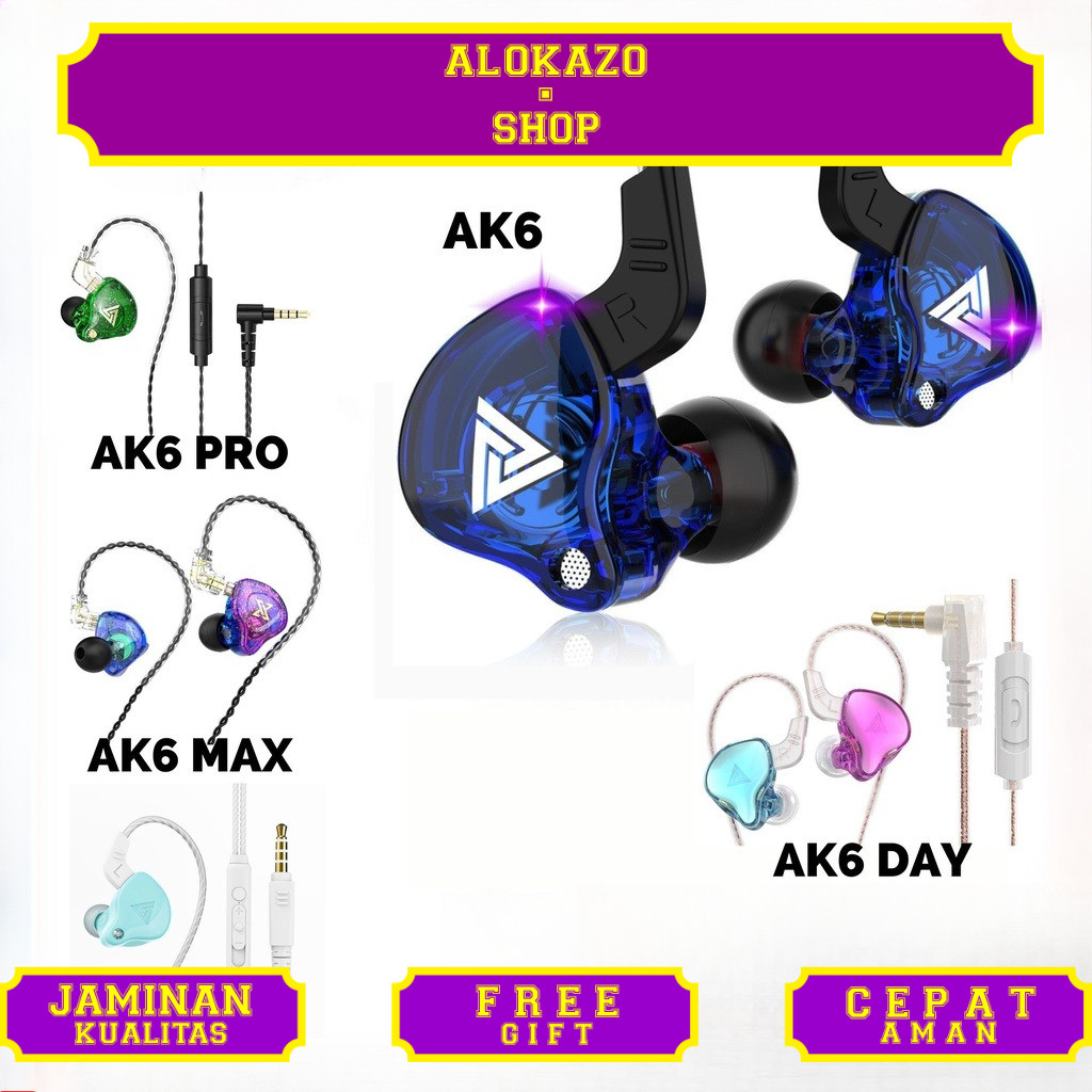 Headset QKZ AK6 QKZ AK6 Pro QKZ AK6 Max QKZ AK6 X Earphone QKZ AK6 Headset Sport Earphone Sport