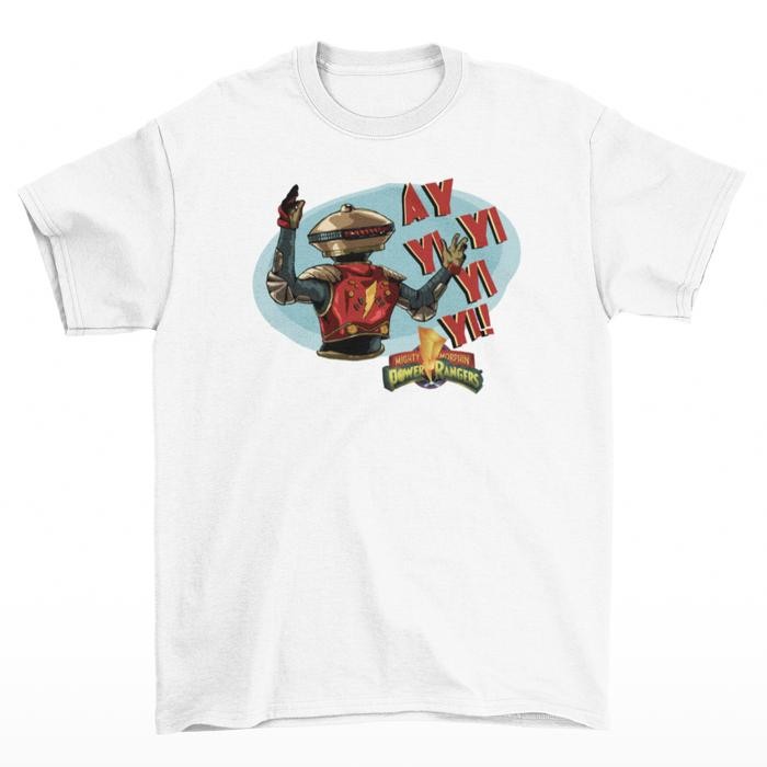 (cod) Kaos Retro Vintage Pria Tomoinc Power Rangers - Alpha 6 - S