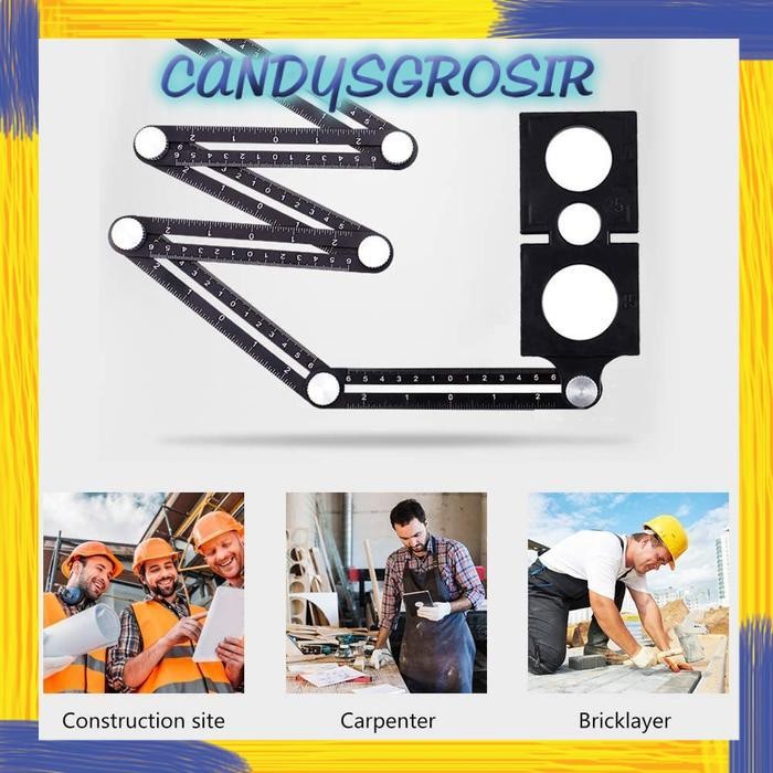 Penggaris Kramik 6 Sudut Hole Locator