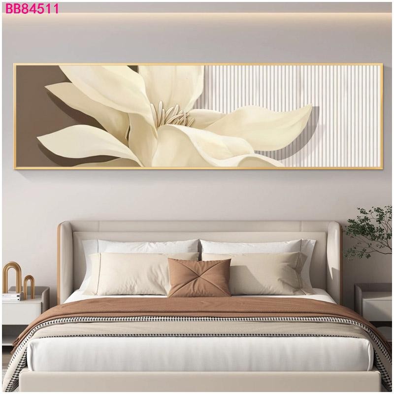 Wallpaper Lukisan Dinding Motif Bunga Cream Estetik Kamar - Wallpaper Stiker Dinding Kamar Dekorasi 