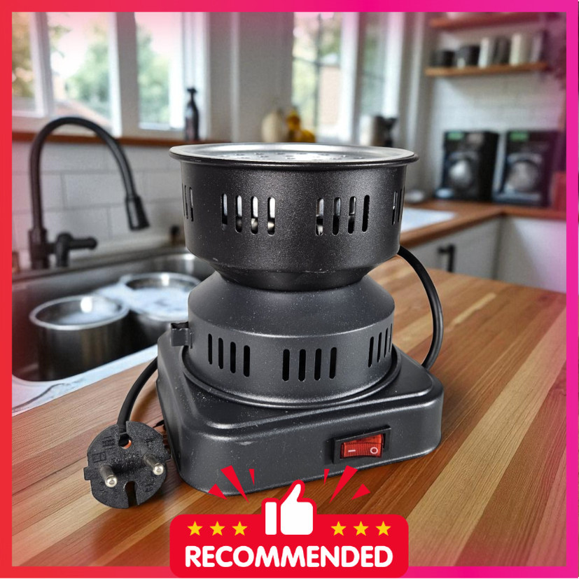 JZ Kompor Listrik Mini Pemanas Arang Hookah BBQ Charcoal Burner 500W - ZD-A016