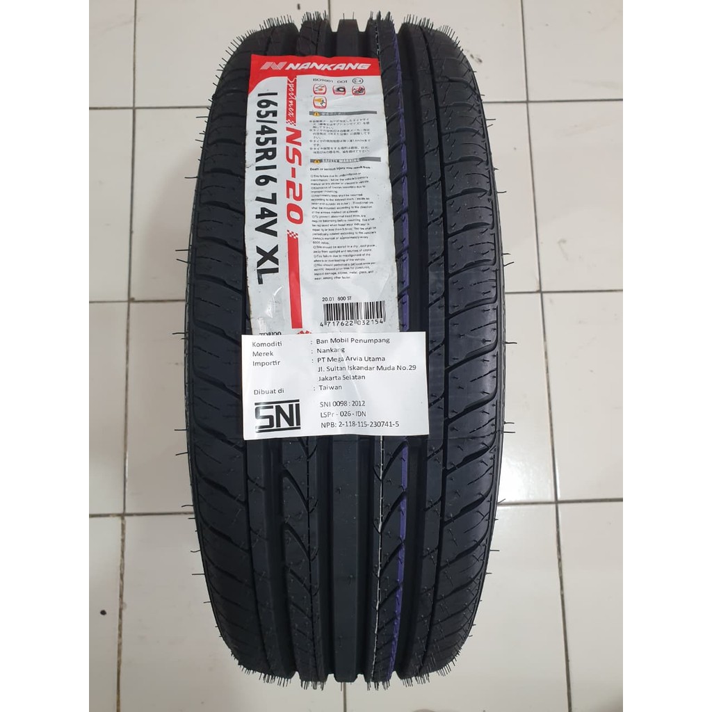 Ban Mobil RING 16 NANKANG 165/45 R16 74V NS-20