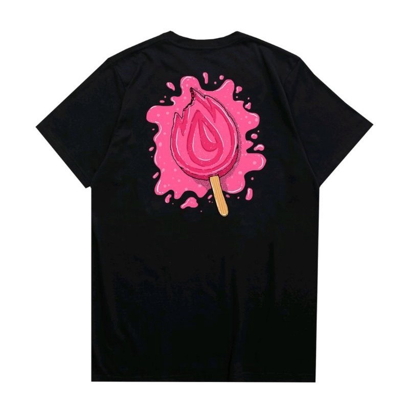 ICE CREAM Tshirt Black catton || kaos pria wanita