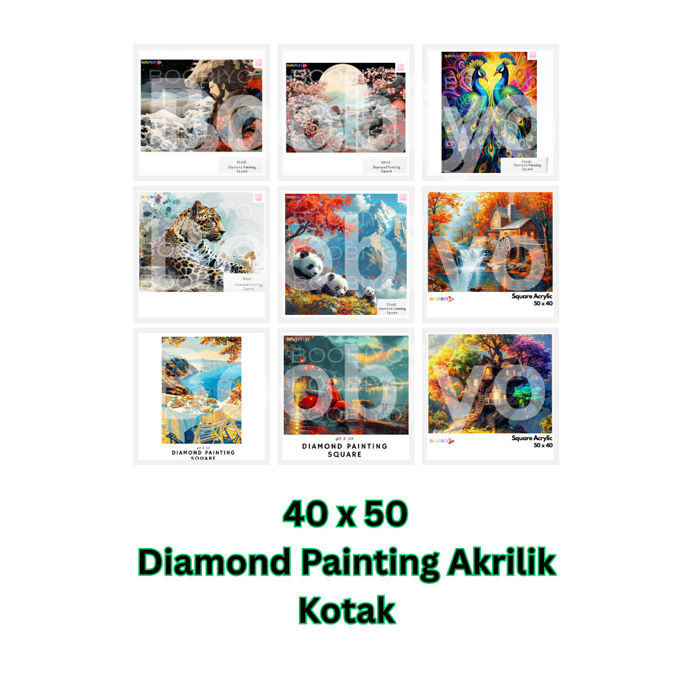 [Boobiyo] 40 x 50 Akrilik Diamond Painting Klasik