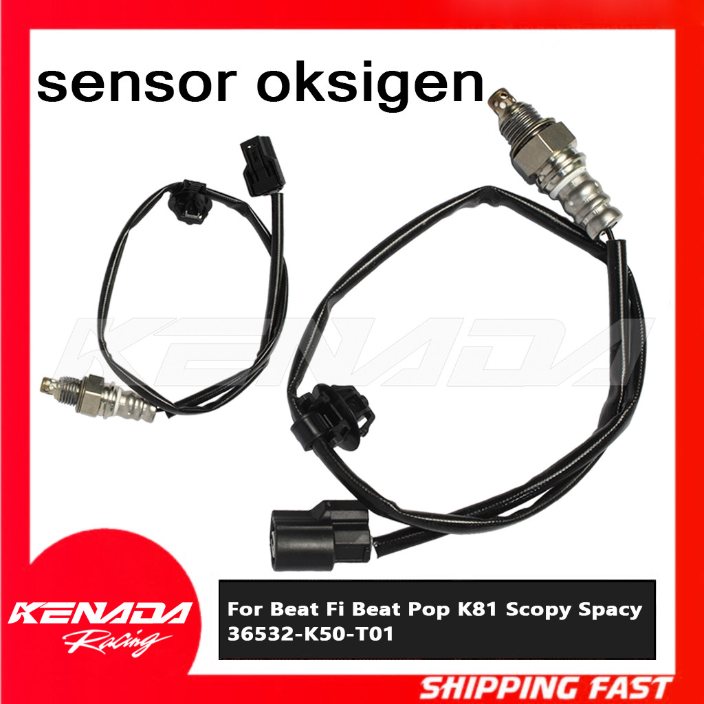 Sensor Oksigen Sensor O2 Knalpot Kabel Soket 36532-K50-T01 Untuk BeAT POP eSP K61 2014-2019 BeAT Spo