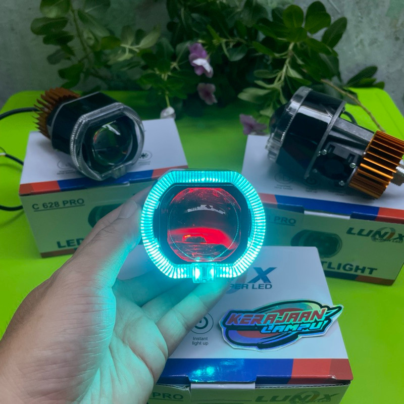 Biled Matrix 2.5 Inch Cahaya Flat Cut Body Black Plus Kipas Pendingin Biled C628 PRO