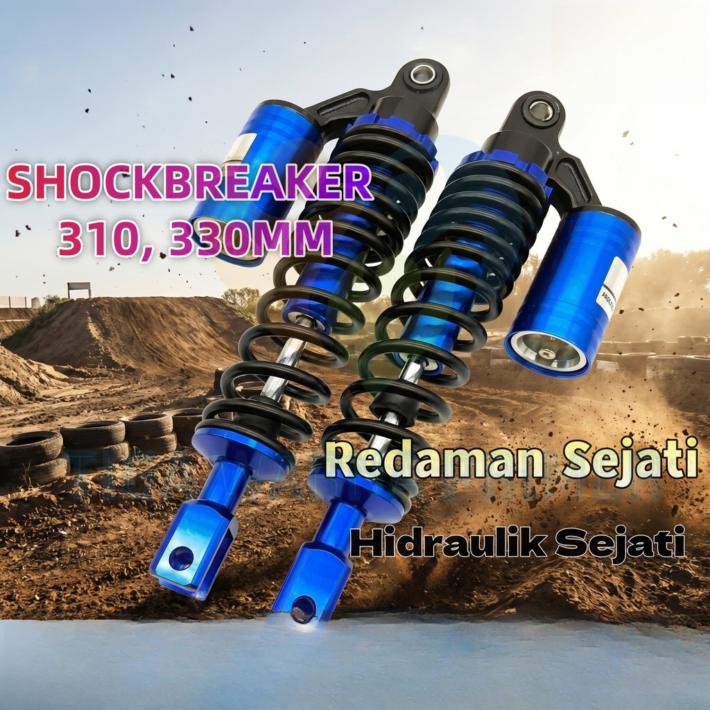 TWPR Shockbreaker Motor Matic KTC Tipe EVO 270MM 290MM 310MM 330MM Tabung Atas Adjustable Untuk Mio 