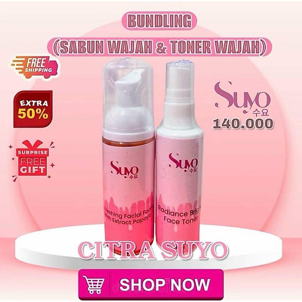 SUYO PAKET HEMAT SABUN WAJAH & TONER WAJAH / SUYO SURABAYA / CITRA SUYO