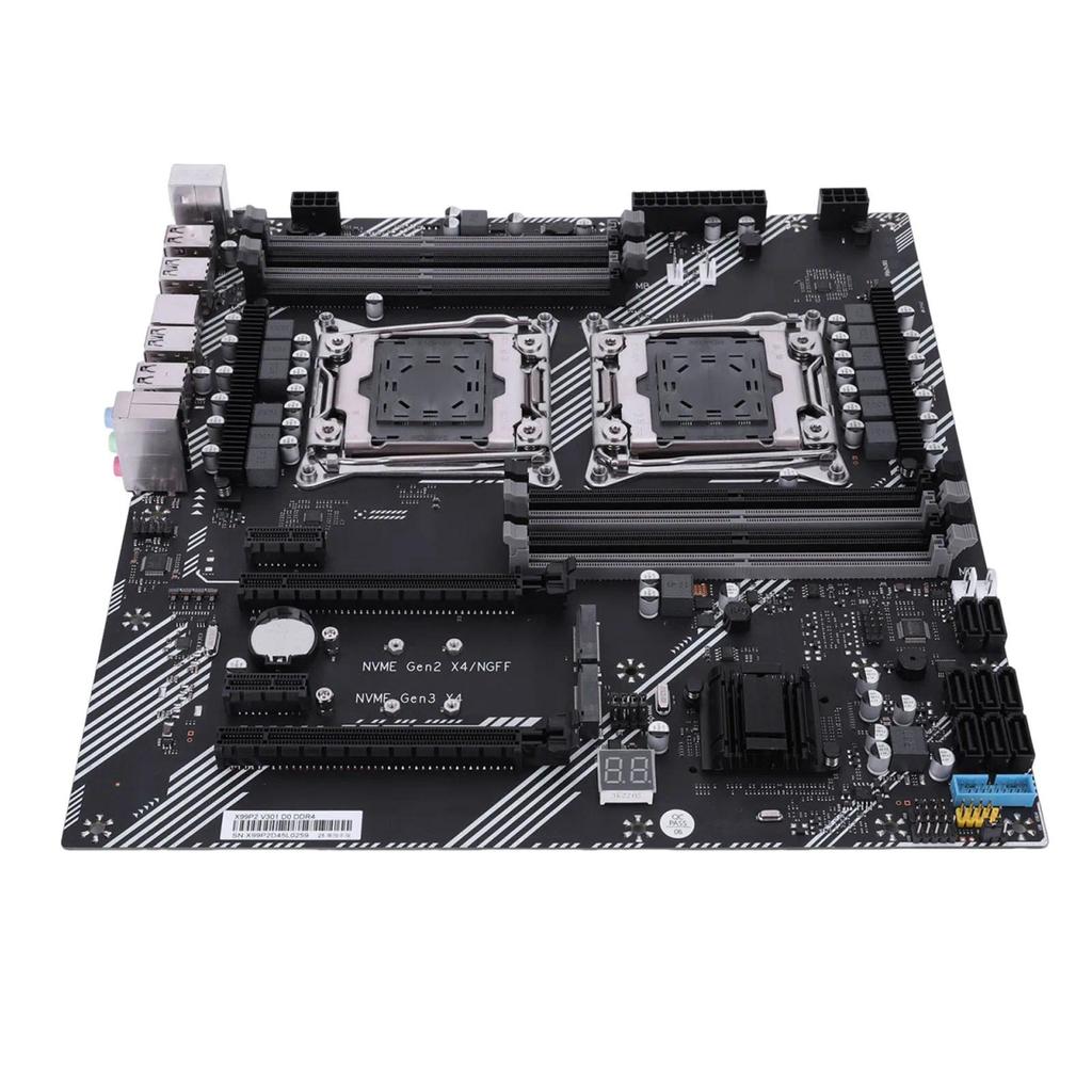 X99 Dual Mainboard 8 DDR4 Memory Slot PC Mainboard USB 3.0 USB 2.0 M.2 NVME SATA 3.0 Interface for D