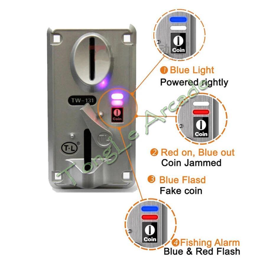 TL Coin Acceptor TW131 CPU Multi Comparable TW131 Coin Selector for Arcade Game Machine Venng Machin