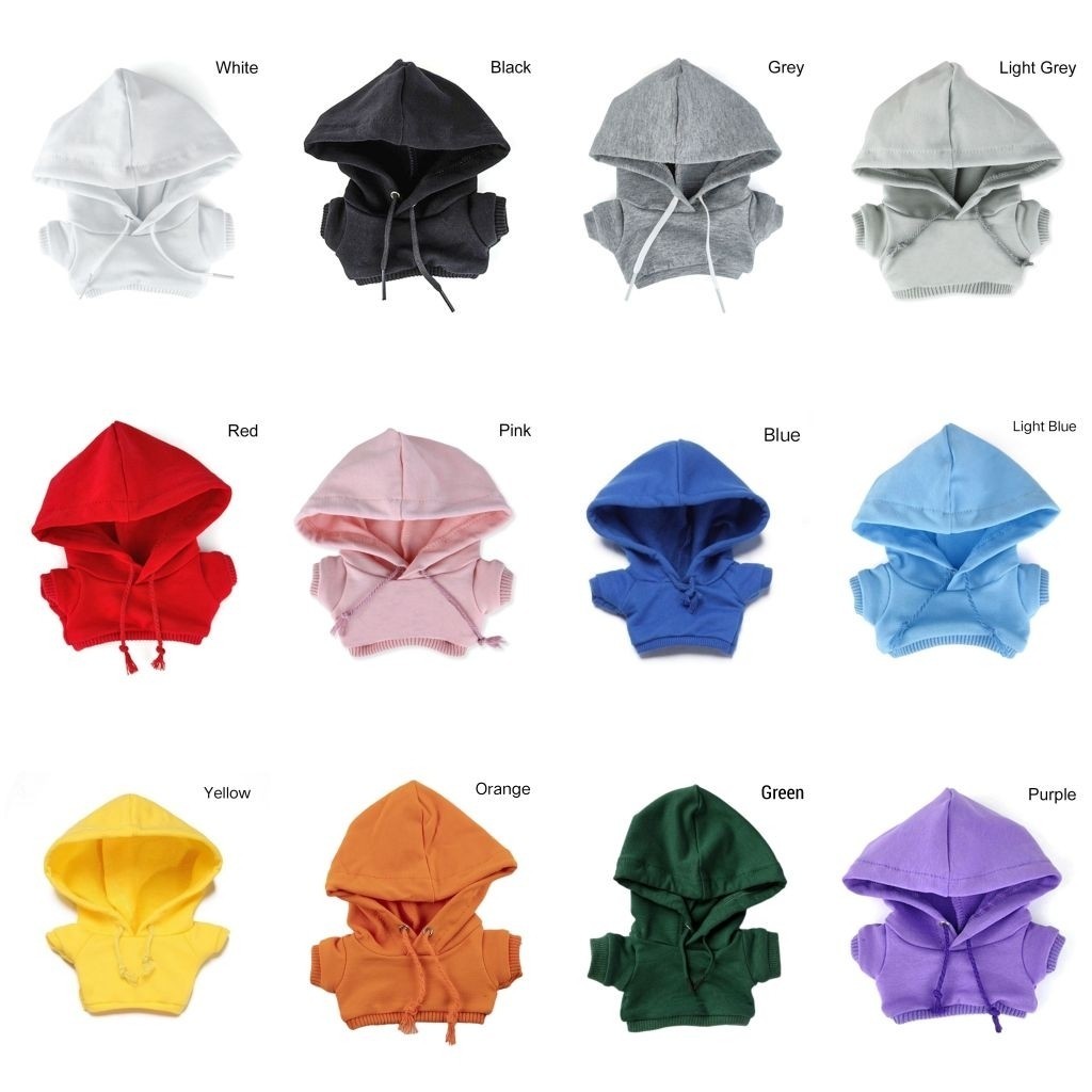 Hoodie T-shirt Celana Lebubu - Aksesoris Boneka Lebubu Multiwarna Ukuran 8 Cm - Kids Basement