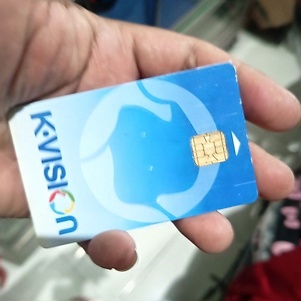 kartu tayang kvision ( bekas )