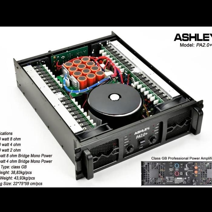 power amplifier ashley PA2.0+/PA 2.0+/PA2.0 + CLASS GB ( original )