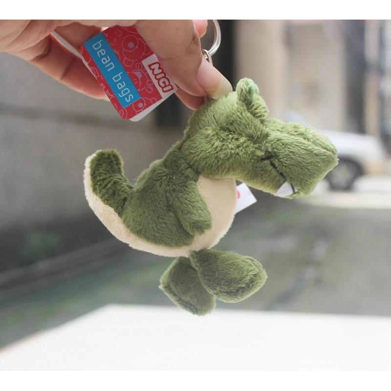 Special Green Crocodile key Chain Classic 3D alligator Model Stuffed Animal Keyring soft doll keyfob