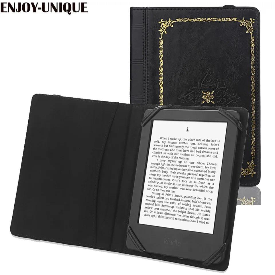 Universal Case Cover for 6 inch Ereader for kobo for Kindle for Pocketook Ereader embossed with auth