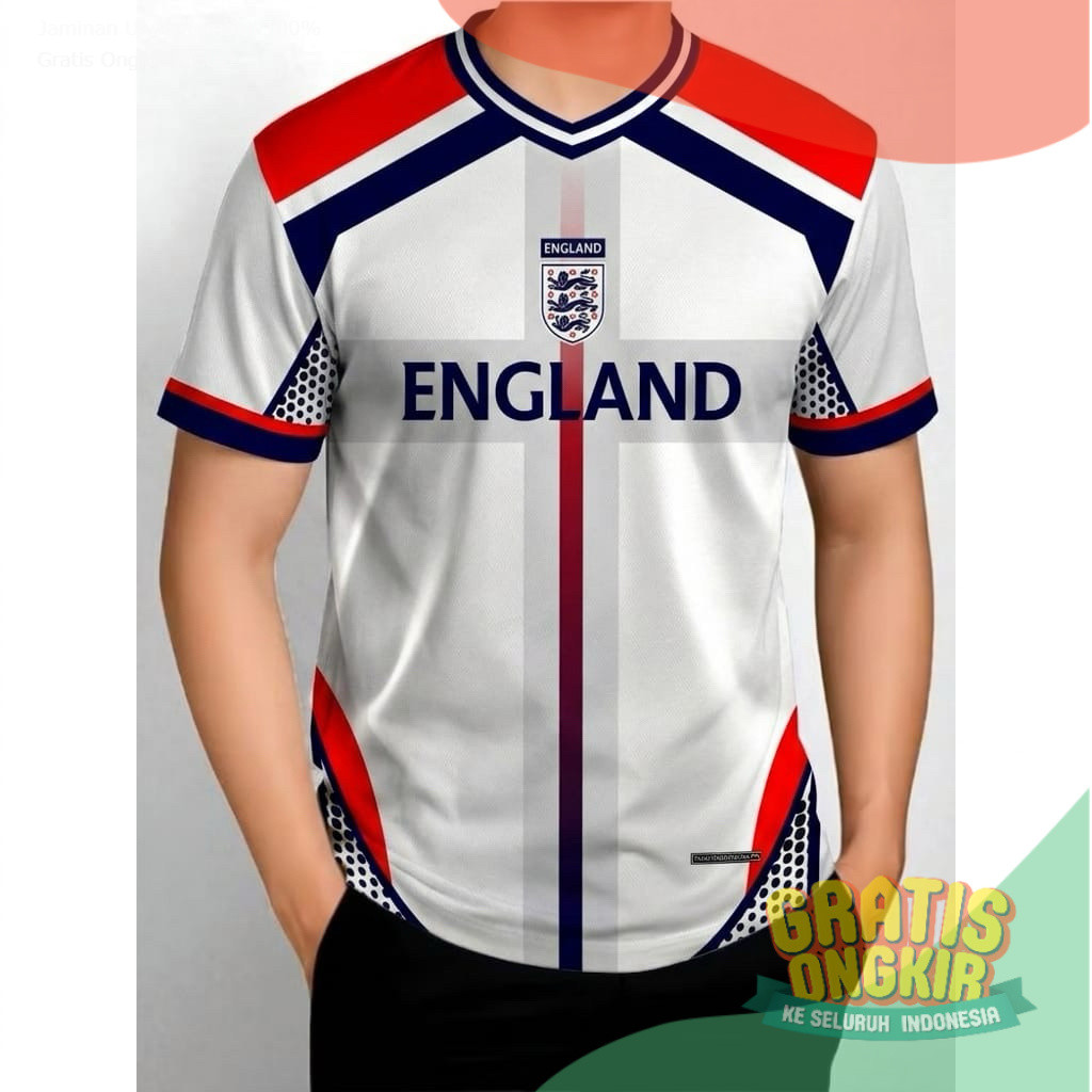 Jersey Timnas Inggris 2026 Kaos Bola Timnas Inggris Piala dunia 2026/ pildun koleksi olahraga