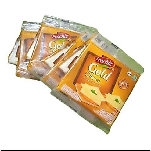 Prochiz Keju Lembaran Slice Prochiz Gold 1 Gantung Isi 8 Lembar 2 Slices Per Kemasan Cocok Untuk