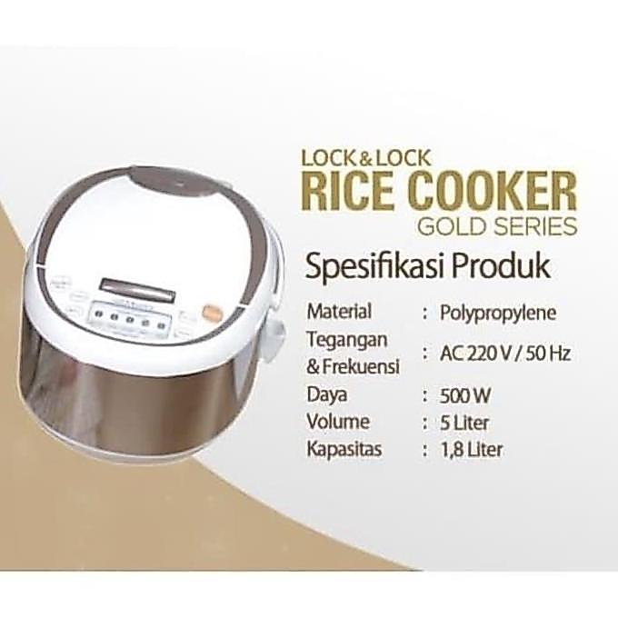 Lock n Lock Rice Cooker Gold Series Original