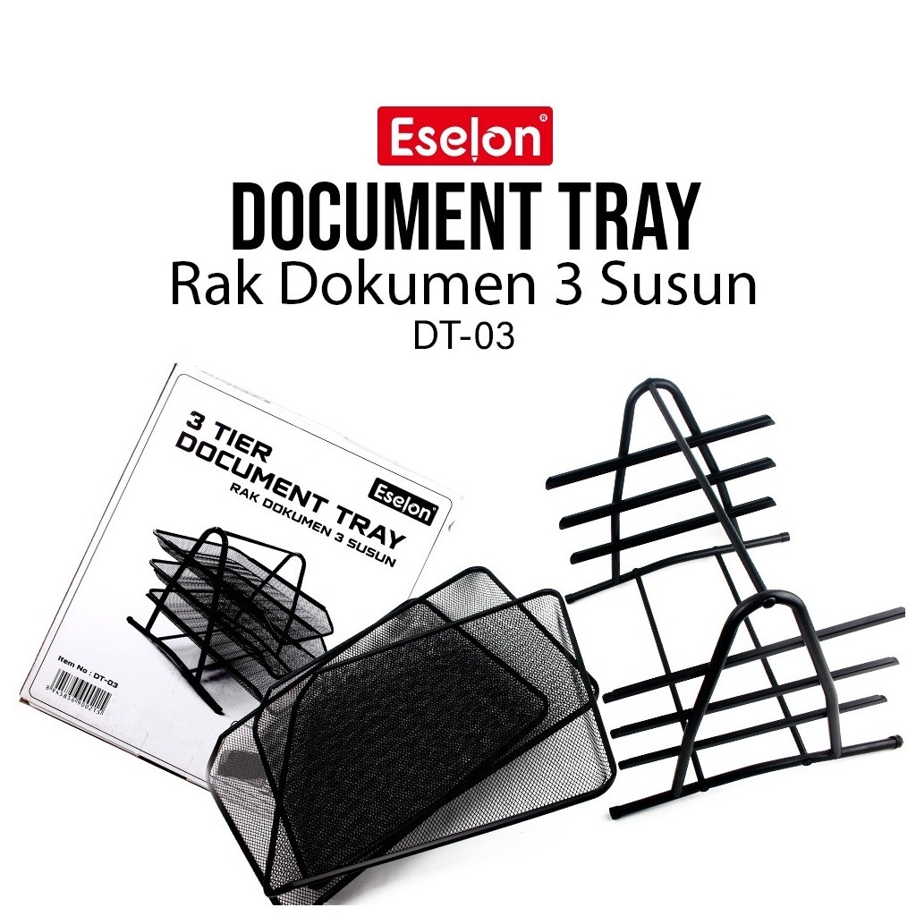 

❤️️Rak Document Tray 3 susun / Rak Kertas 3 susun DT-03❤️️