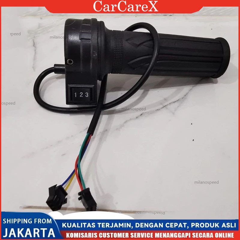 Gas Sepeda Listrik 3 Speed Universal / Handle Grip Gas Sepeda Listrik Konversi Sepeda Elektronik