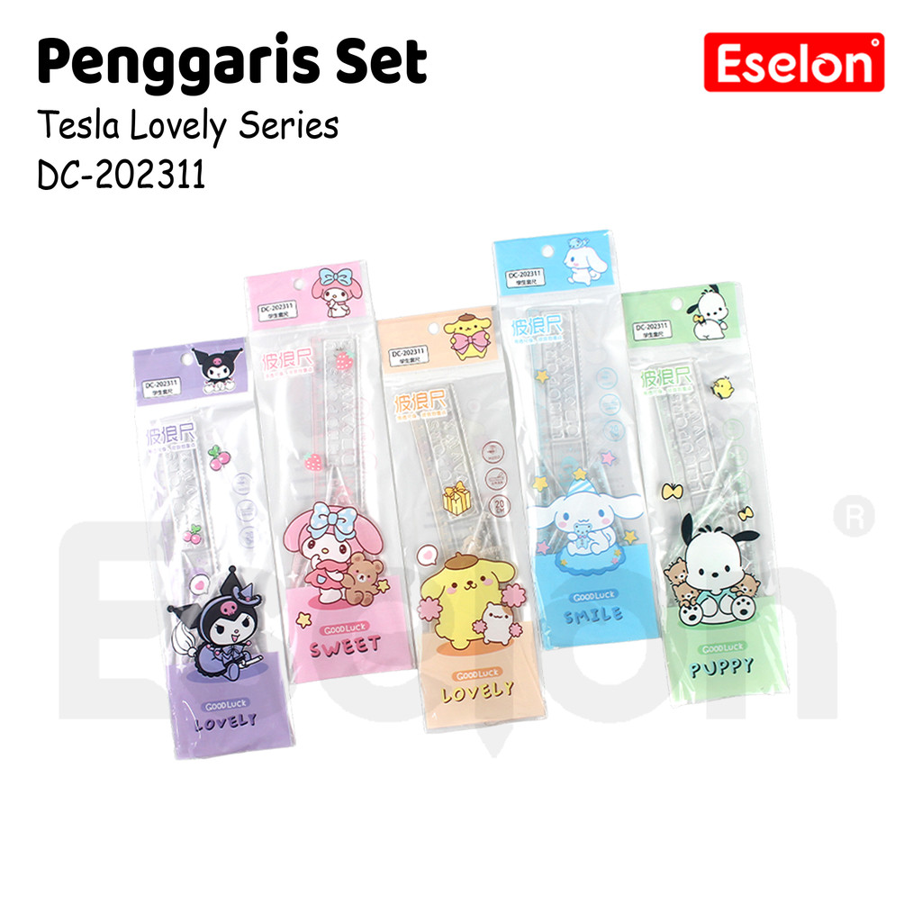 

4pcs Penggaris Set Karakter /Penggaris Set 20cm Fancy