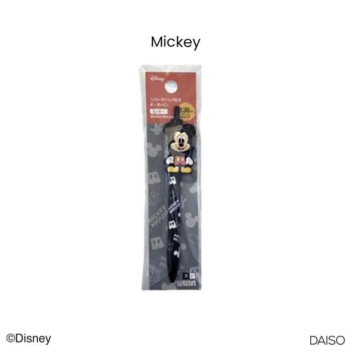 

Daiso Ballpoint pen with rubber clip -Mickey / Minnie- - Minnie