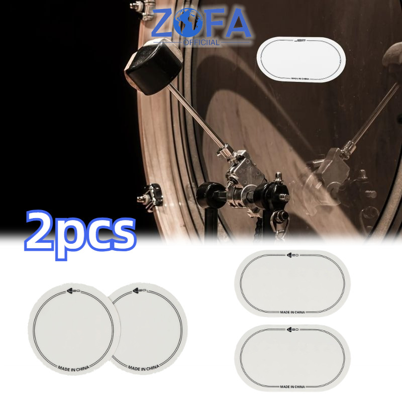 2 Patch Bass Drum Double Patch Pedal Bass Drum Perkusi Patch Pedal Drum Sticker Stiker