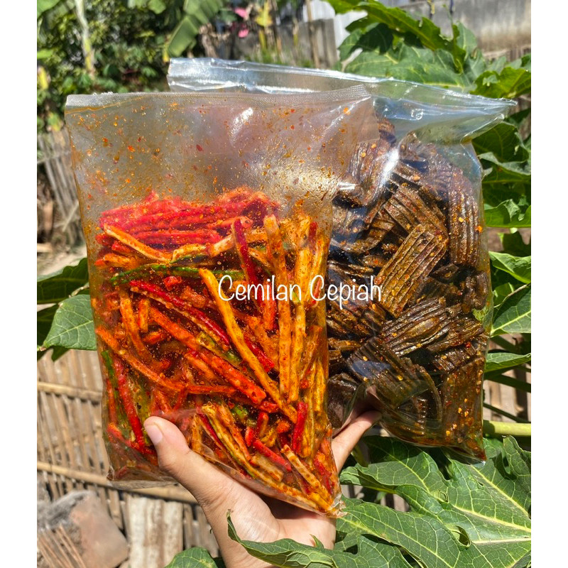 

Paket hemat 1kg kerupuk jengkol+kerupuk jaat