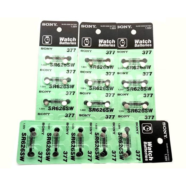 Baterai Jam Tangan SR626SW 377 Isi 10 Pcs LH