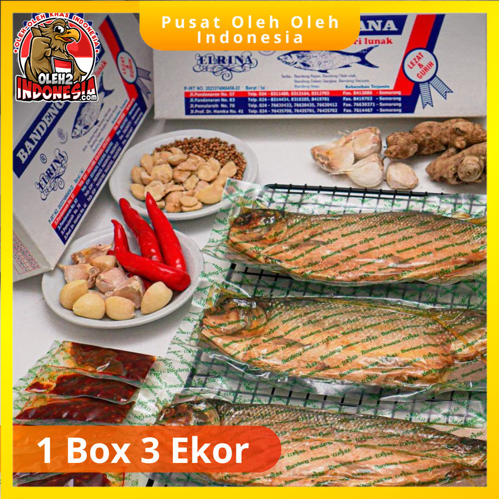 

Bandeng Presto Tulang Lunak Juwana Elrina asli Khas Oleh Oleh Semarang