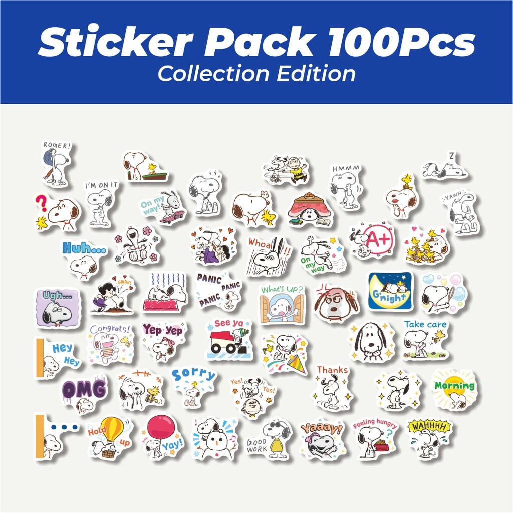 

Hot Stiker Kartun Snoopy V30 Lucu Anti Air Stikers Berperekat Waterproof Sticker Decal Buat Motor Helm Buku Journal Koper Casing HP Laptop Botol Minum