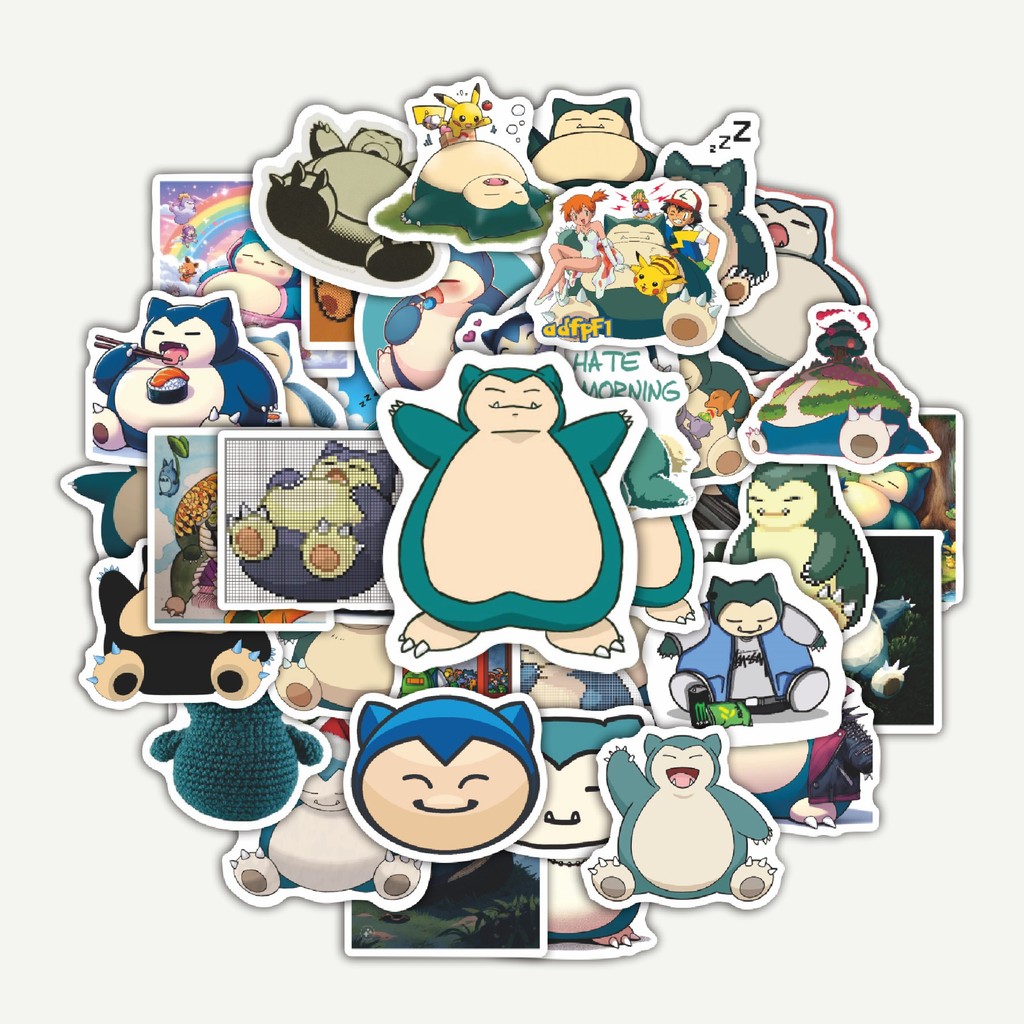 

Sticker Pack Stiker Kartun Snorlax V3 | Sticker TUMBLR | Stiker LAPTOP KOPER HELM