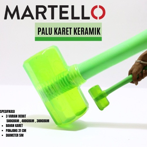 Palu Karet 500G Original Palu Karet Keramik Palu Karet Jumbo Palu Karet Besar Palu Karet Hijau Palu 