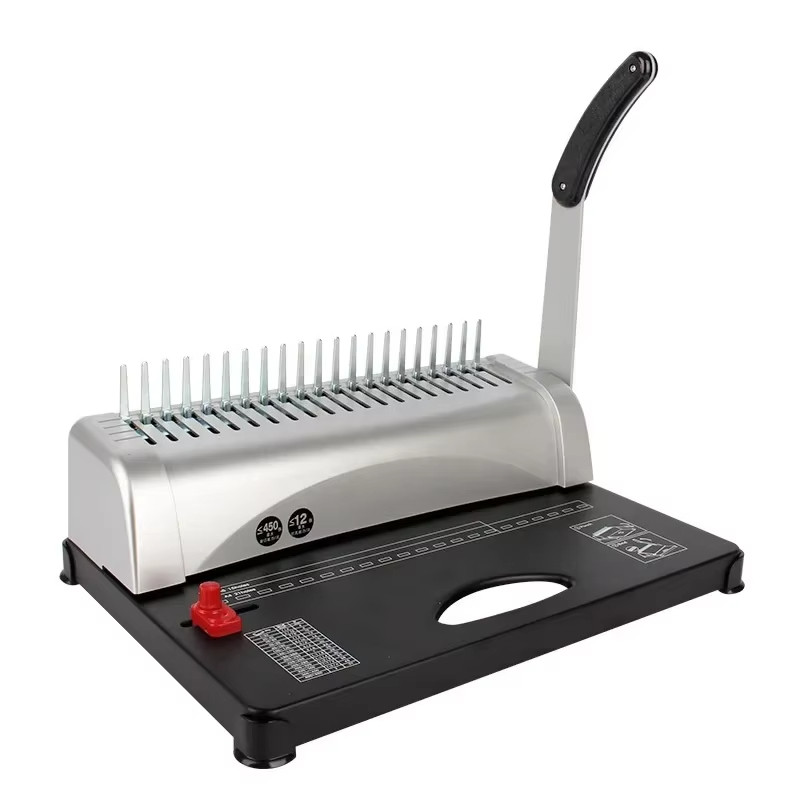 

Rubber ring clip binding machine Comb type contract bidding document A3A4 paper document voucher binding machine