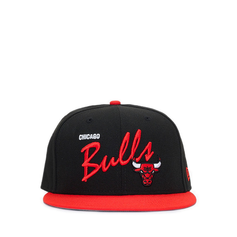 New Era 950 Q424 NBA Vintage Script Chicago Bulls Men's Cap - Black