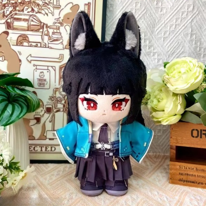 20cm Anime Game Zenless Zone Zero Kawaii Cosplay Cotton Doll With Clothes Hoshimi Miyabi Dress Up So