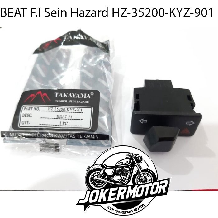SAKLAR SEIN HAZARD BEAT FI VARIO FI REVO ABS BLADE SPAREPART TAKAYAMA / Saklar Sein Hazard BEAT FI O