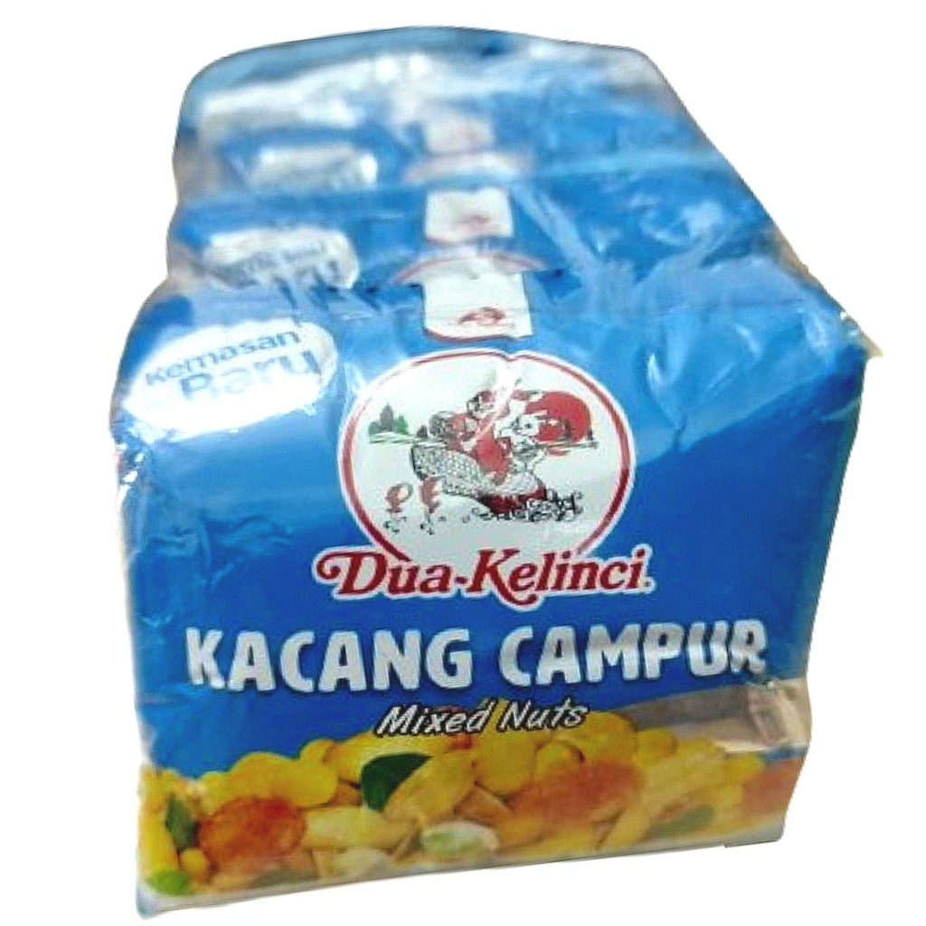 

Dua Kelinci Kacang Campur Mix Nut Serenceng Isi 10 Sachet