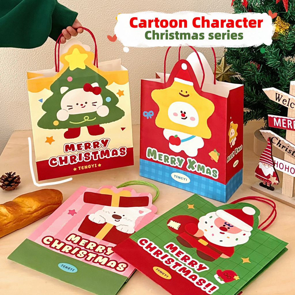 

[HARU] Cartoon Character Christmas Series Paper Bag Kantong Kado Gift Bag Goodie bag