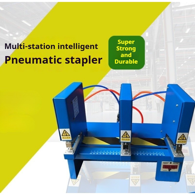 

Blue Intelligent Pneumatic Stapler Electric Intelligent Stapler Is Convenient and Convenient Multi-station Pneumatic Stapler