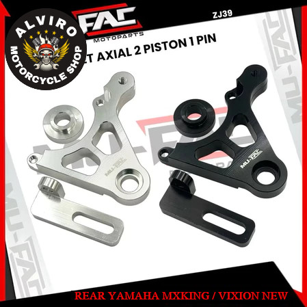 Breket Cnc Mufac Untuk Belakang Motor Mx king - Vixion New Kaliper 2p Brembo / Ktc / Race Pro / 8.1 
