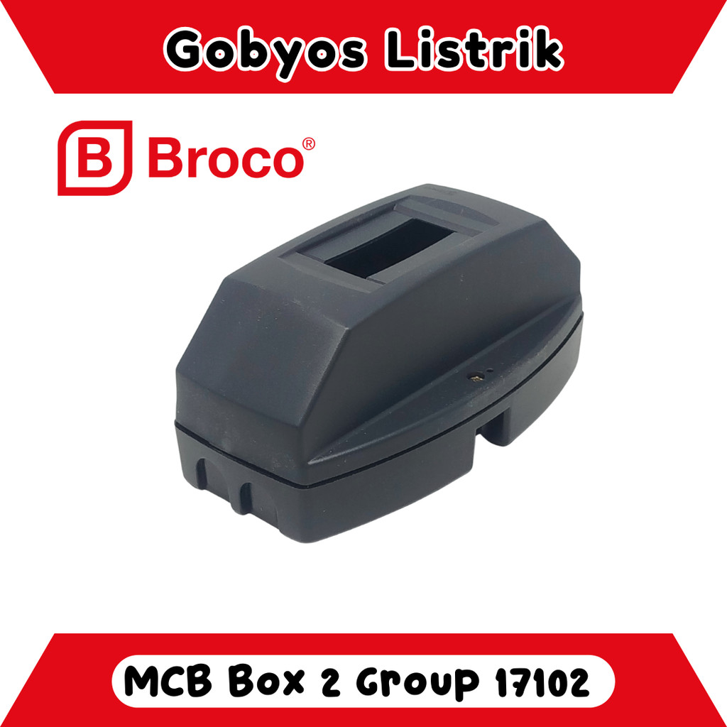 Gobyos Broco Box MCB Box 2 Group 17102 Outbow Pengganti Fuse Box Sekring Listrik Support 1-2 MCB